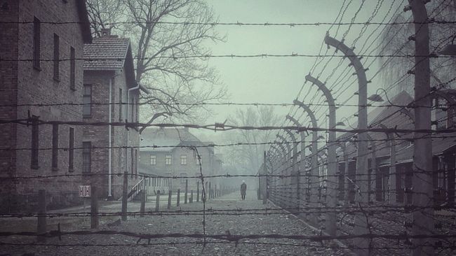 Концентрационный лагерь Аушвиц-Биркенау в Освенциме в Польше Концентрационный лагерь Аушвиц-Биркенау в Освенциме в Польше