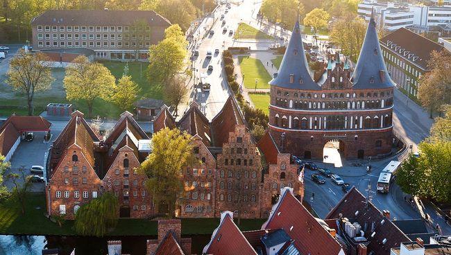 Любек, Германия. Архивное фото Любек, Германия. Архивное фото