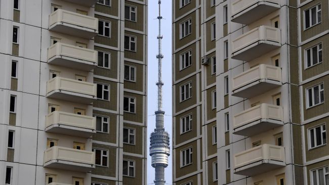 Останкинская телебашня в Москве