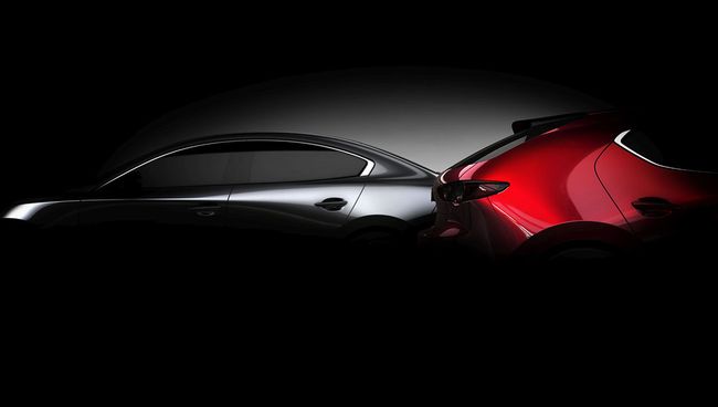 Первое изображение следующего поколения Mazda3 Первое изображение следующего поколения Mazda3