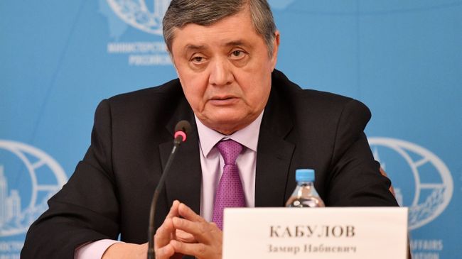 Специальный представитель президента РФ по Афганистану, директор второго департамента Азии МИД РФ Замир Кабулов во время пресс-конференции. 12 ноября 2018
