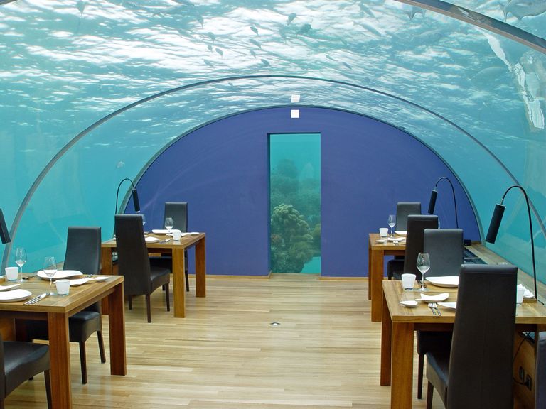 Ресторан Ithaa Undersea Restaurant, Мальдивы Ресторан Ithaa Undersea Restaurant, Мальдивы