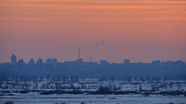 Вид на город Барнаул в Алтайском крае