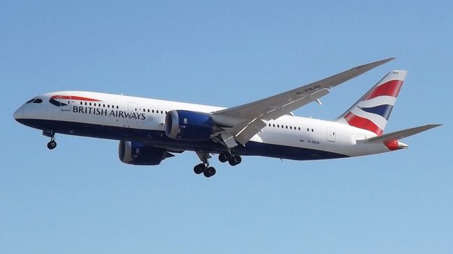Самолет авиакомпании British Airways
