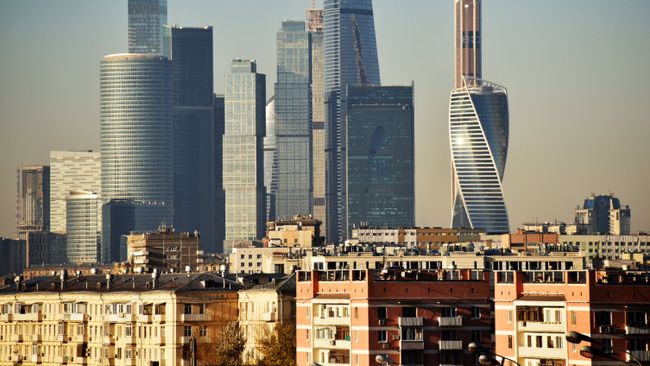 Небоскребы делового центра Москва-сити Небоскребы делового центра Москва-сити