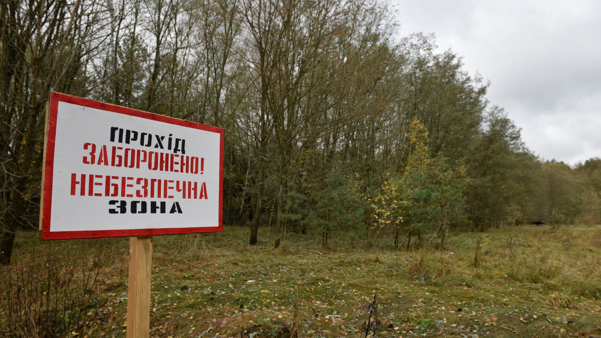 Табличка, запрещающая проход в зоне отчуждения Чернобыльской атомной электростанции Табличка, запрещающая проход в зоне отчуждения Чернобыльской атомной электростанции - РИА Новости, 1920, 06.11.2020