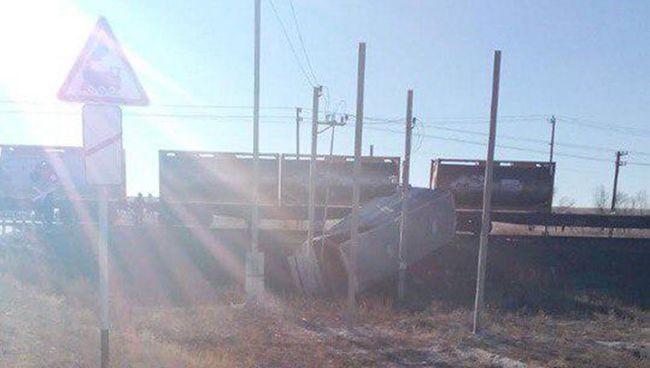 ДТП в результате столкновения рейсового автобуса и грузового поезда в Озинском районе Саратовской области. 17 ноября 2018