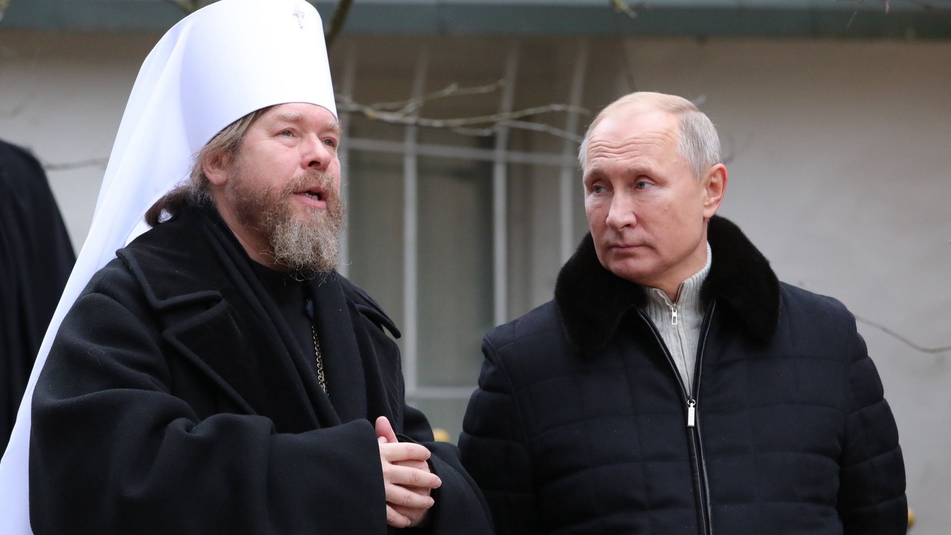 Президент России Владимир Путин и митрополит Тихон Президент России Владимир Путин и митрополит Тихон - РИА Новости, 1920, 22.11.2023