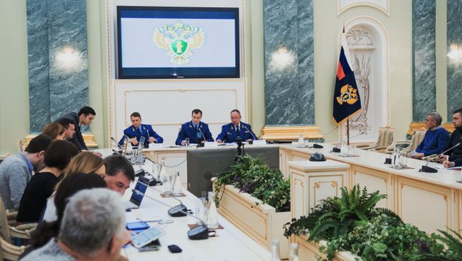 Брифинг Генеральной прокуратуры РФ в связи с возбуждением уголовного дела по факту создания преступного сообщества основателем инвестиционного фонда Hermitage Capital Уильямом Браудером. 19 ноября 2018