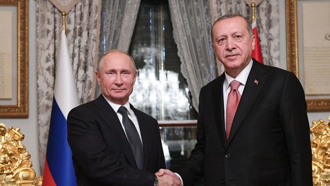 Президент России Владимир Путин и президент Турции Реджеп Тайип Эрдоган. Архивное фото Президент России Владимир Путин и президент Турции Реджеп Тайип Эрдоган. Архивное фото