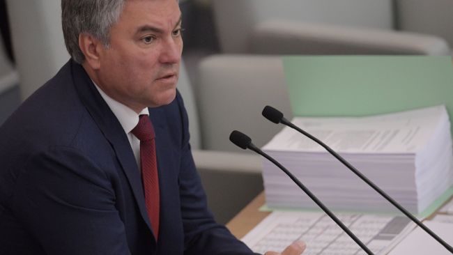 Председатель Государственной Думы РФ Вячеслав Володин. Архивное фото