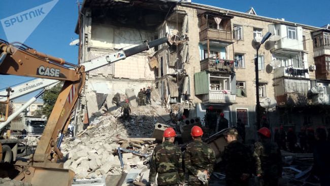 Взрыв в жилом доме в Гяндже, Азербайджан Взрыв в жилом доме в Гяндже, Азербайджан