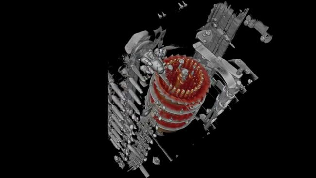 Стоп-кадр анимации машины Enigma X-ray CT Стоп-кадр анимации машины Enigma X-ray CT