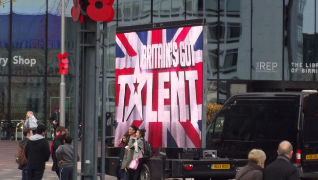 Рекламная платформа проекта Britain's Got Talent. Архивное фото Рекламная платформа проекта Britain's Got Talent. Архивное фото