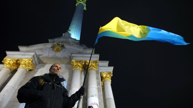Участники акции, посвященной 5-й годовщине начала событий на Майдане Участники акции, посвященной 5-й годовщине начала событий на Майдане