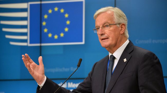 Глава делегации ЕС на переговорах по Brexit Мишель Барнье Глава делегации ЕС на переговорах по Brexit Мишель Барнье