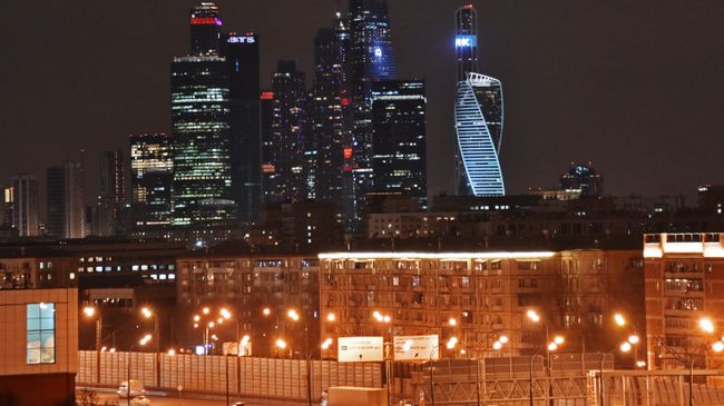Небоскребы делового центра Москва-сити