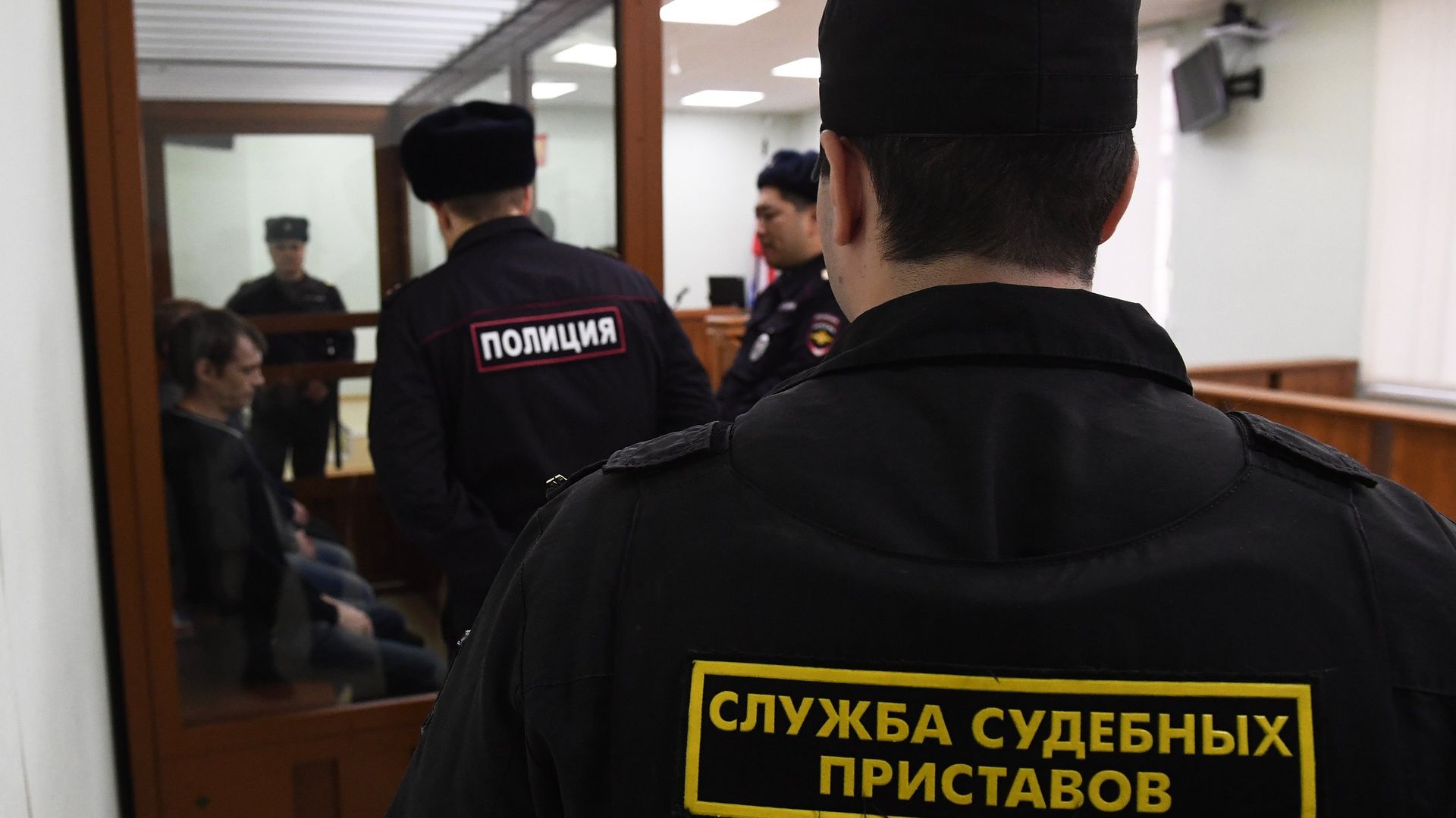 Активисты запрещенного в РФ движения Артподготовка в Московском окружном военном суде Активисты запрещенного в РФ движения Артподготовка в Московском окружном военном суде - РИА Новости, 1920, 22.01.2019