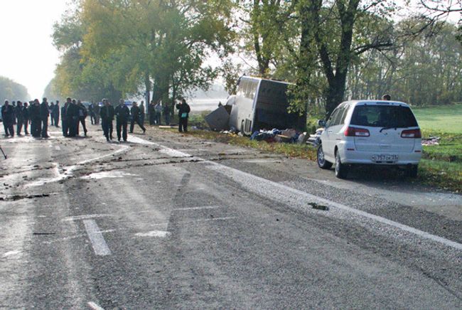 Авария автобуса. Архив