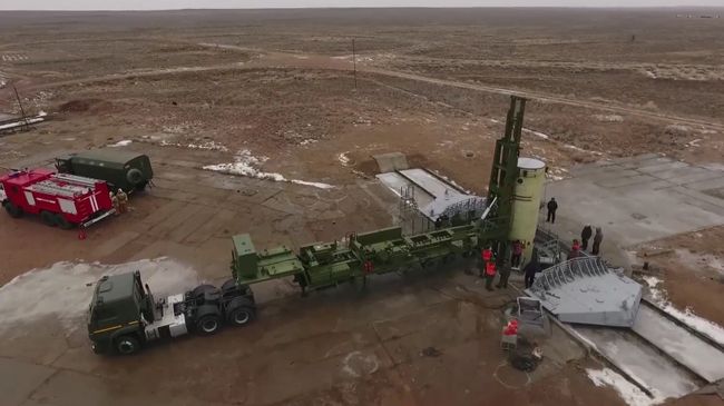 Пуск модернизированной ракеты российской системы противоракетной обороны на полигоне Сары-Шаган. 1 декабря 2018 Пуск модернизированной ракеты российской системы противоракетной обороны на полигоне Сары-Шаган. 1 декабря 2018