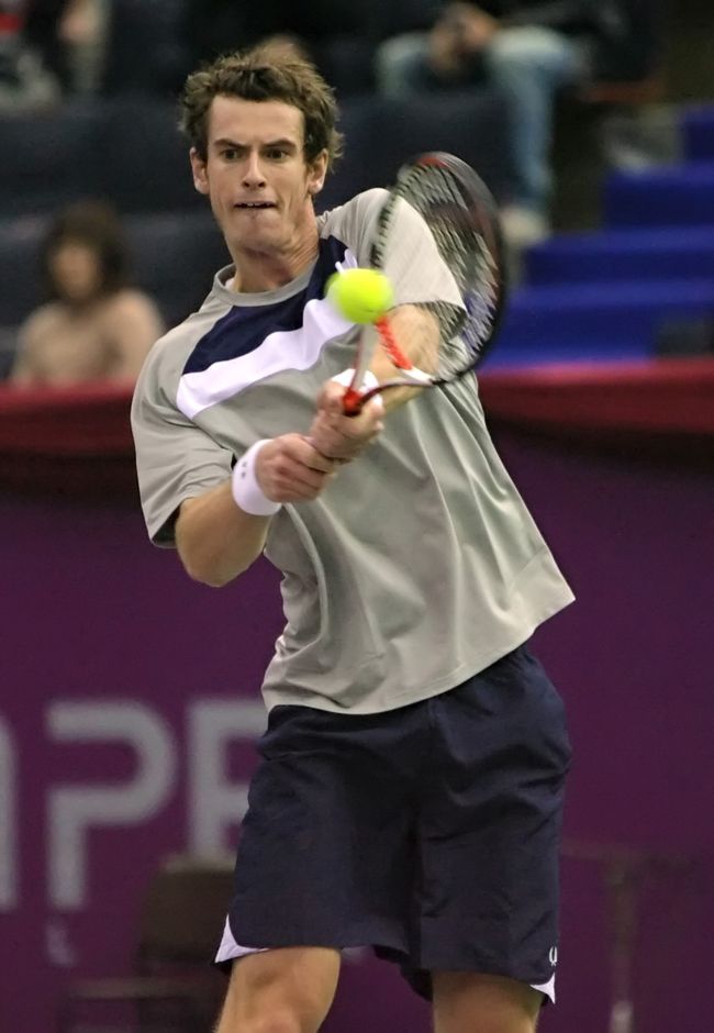 Британский теннисист Энди Мюррей на турнире St.Petersburg Open-2008
