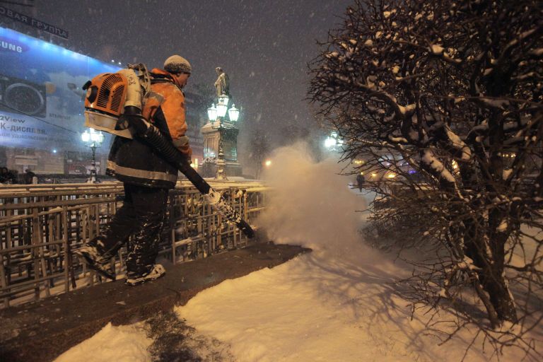 Снегопад в Москве