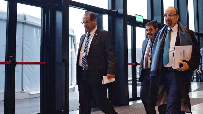 Президент Организации стран – экспортеров нефти Халид аль-Фалих на 24-й Конференции Организации объединенных наций (ООН) по изменению климата в Катовице. 4 декабря 2018 Президент Организации стран – экспортеров нефти Халид аль-Фалих на 24-й Конференции Организации объединенных наций (ООН) по изменению климата в Катовице. 4 декабря 2018