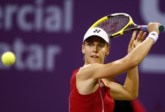 Елена Дементьева на турнире в Катаре