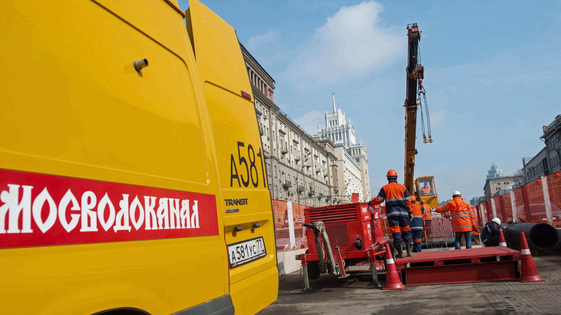 Реконструкция водопровода в Москве Реконструкция водопровода в Москве - РИА Новости, 1920, 25.06.2025