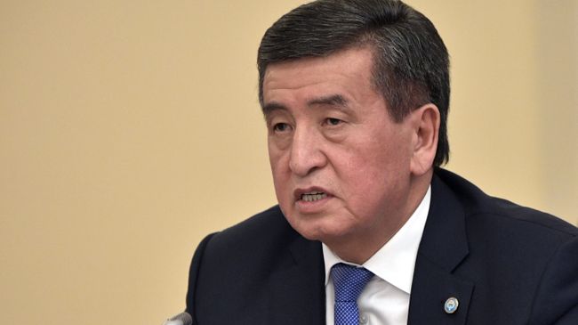 Президент Киргизии Сооронбай Жээнбеков Президент Киргизии Сооронбай Жээнбеков