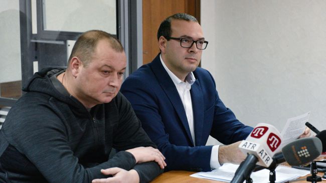Капитан российского судна Норд Владимир Горбенко во время заседания Оболонского районного суда Киева. 7 декабря 2018
