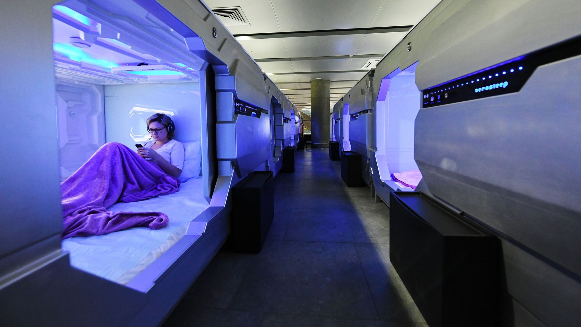 Капсульный отель Aerosleep в аэропорту Пулково Капсульный отель Aerosleep в аэропорту Пулково - РИА Новости, 1920, 15.06.2019