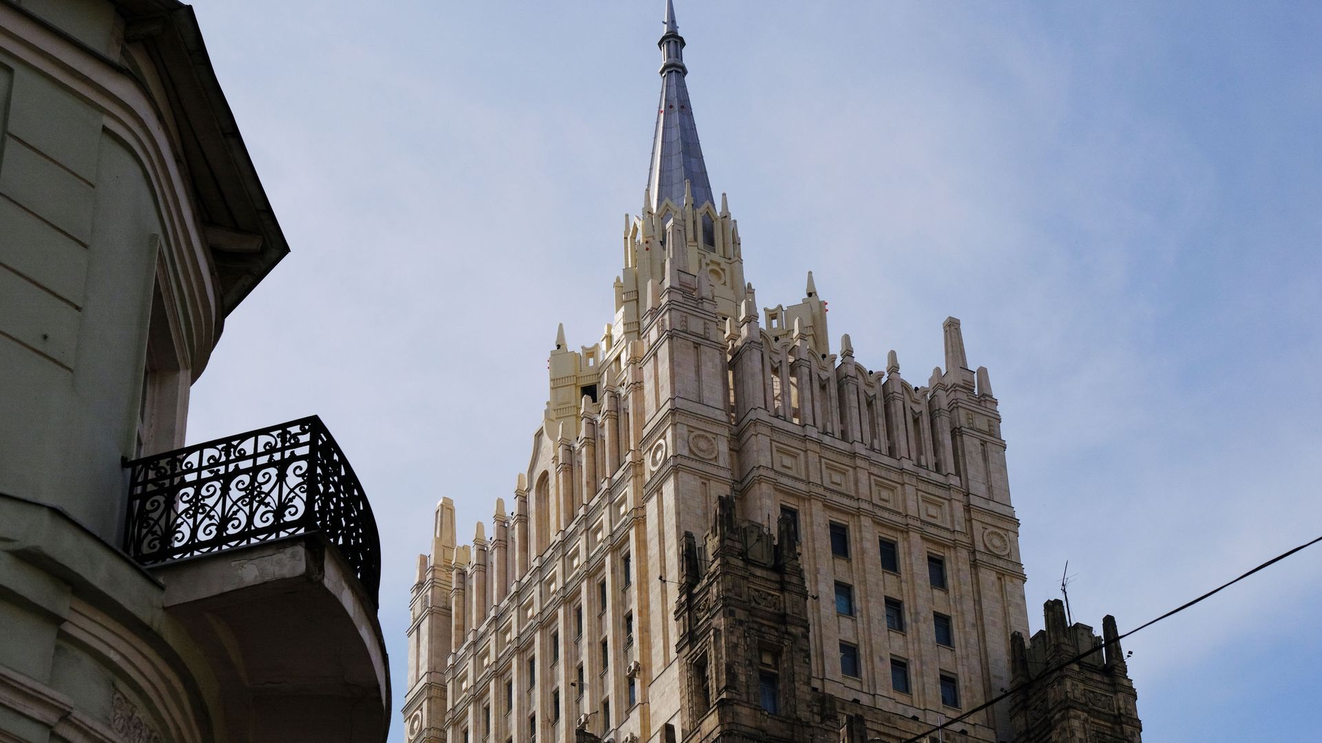 Башня здания министерства иностранных дел РФ Башня здания министерства иностранных дел РФ - РИА Новости, 1920, 21.06.2021