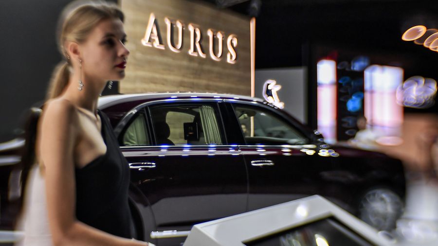 Автомобиль Aurus Senat на Московском международном автомобильном салоне-2018 Автомобиль Aurus Senat на Московском международном автомобильном салоне-2018