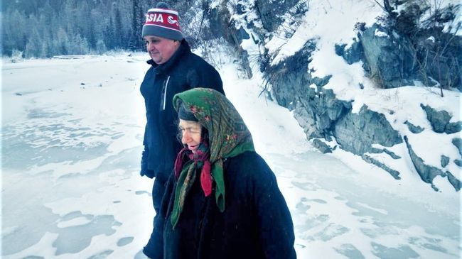 Сергей Цивилев и Агафья Лыкова. 11 декабря 2018 Сергей Цивилев и Агафья Лыкова. 11 декабря 2018