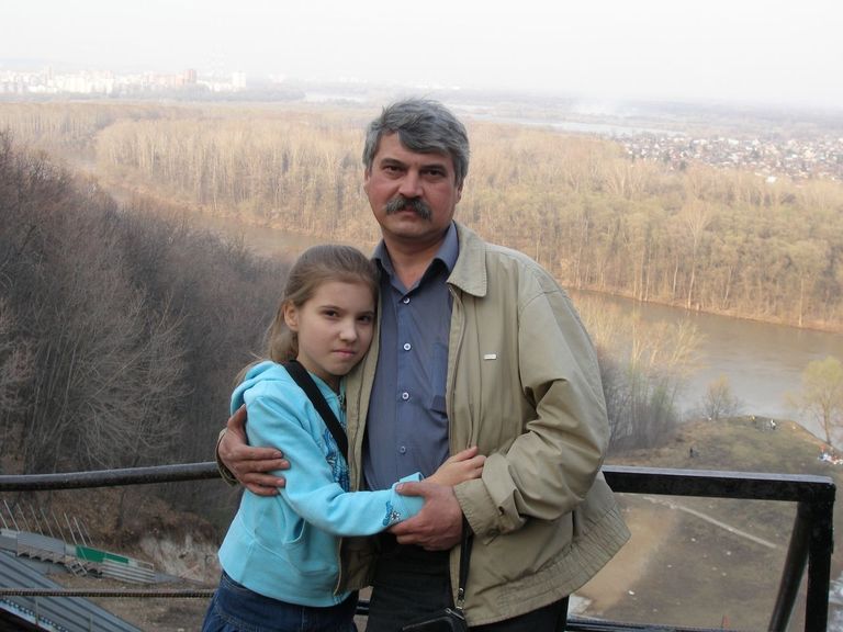 Регина Мухамадиева с папой, Шамилем Мавлитовичем Мухамадиевым 