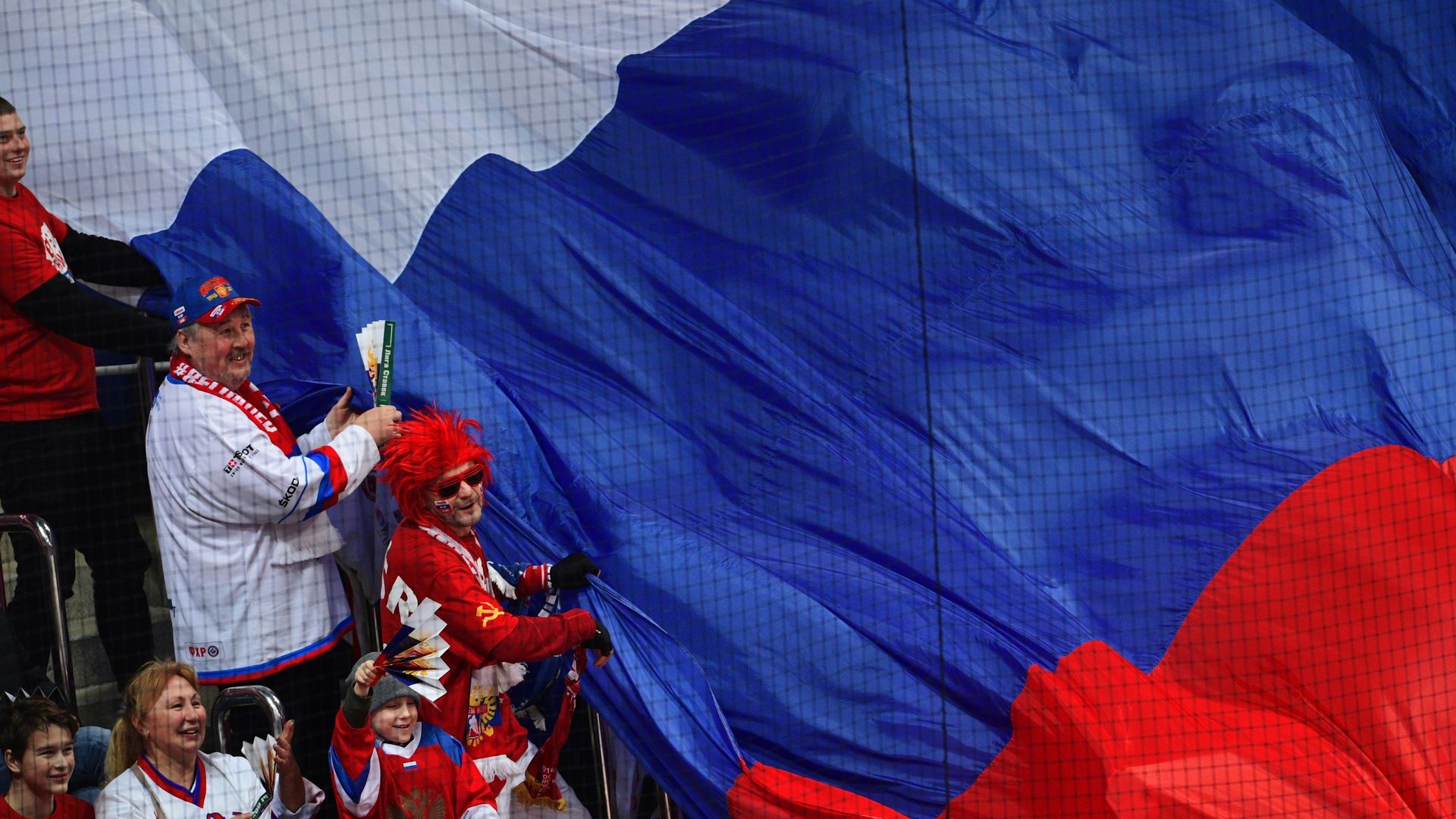 Болельщики сборной России во время матча Болельщики сборной России во время матча - РИА Новости, 1920, 10.09.2026