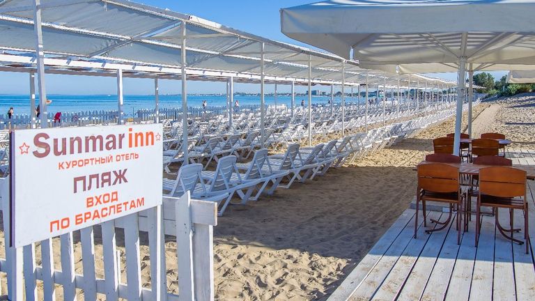 Пляж Sunmar inn в Анапе Пляж Sunmar inn в Анапе
