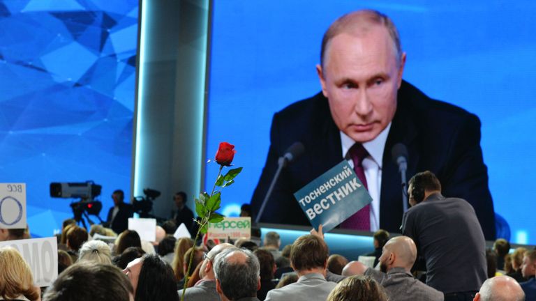 Ежегодная большая пресс-конференция президента РФ Владимира Путина Ежегодная большая пресс-конференция президента РФ Владимира Путина