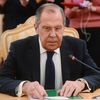 Министр иностранных дел РФ Сергей Лавров во время встречи с министром иностранных дел Государства Палестина Риядом аль-Малики Министр иностранных дел РФ Сергей Лавров во время встречи с министром иностранных дел Государства Палестина Риядом аль-Малики