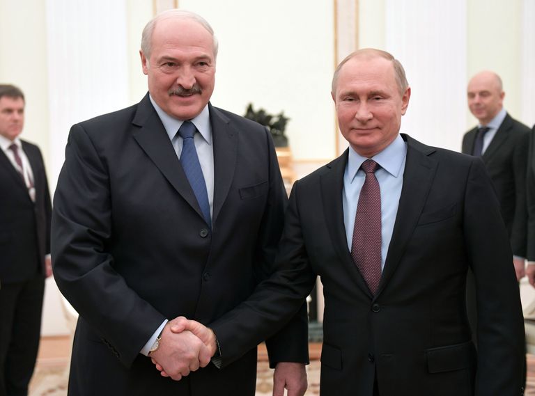 Президент РФ Владимир Путин и президент Белоруссии Александр Лукашенко Президент РФ Владимир Путин и президент Белоруссии Александр Лукашенко