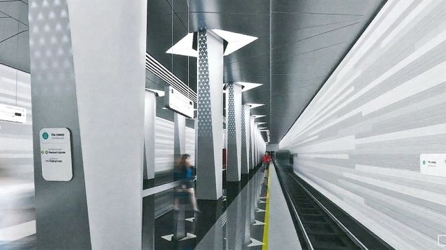 Проектное решение станции БКЛ Авиамоторная