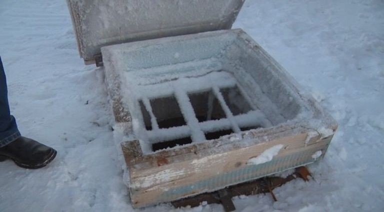 Колодец  в селе Новобирилюссы Красноярского края в который провалилась девочка
