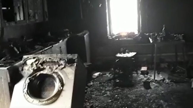 Опубликовано видео с места пожара в Оренбургской области Опубликовано видео с места пожара в Оренбургской области