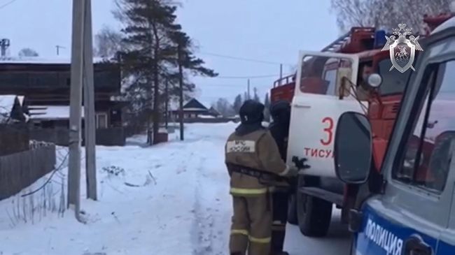 Последствия пожара в Тисуле. Кадры СК РФ Последствия пожара в Тисуле. Кадры СК РФ