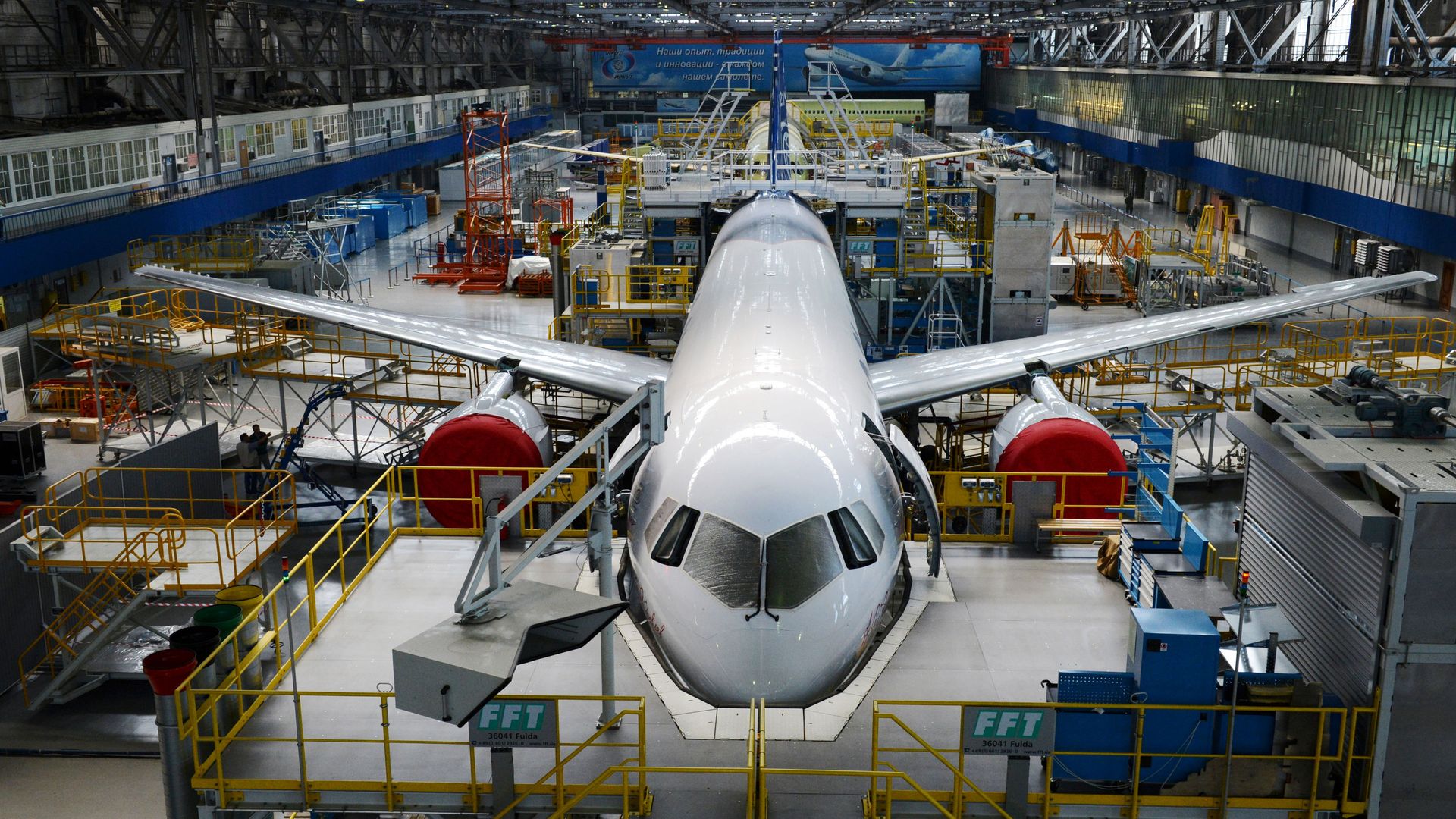 Цех сборки самолета МС-21-300 Цех сборки самолета МС-21-300 - РИА Новости, 1920, 31.05.2023