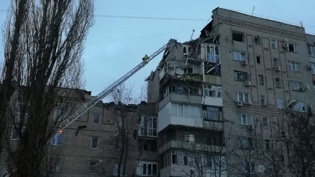 На месте взрыва бытового газа в городе Шахты Ростовской области