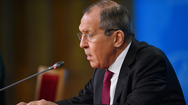 Министр иностранных дел РФ Сергей Лавров на пресс-конференции в Москве Министр иностранных дел РФ Сергей Лавров на пресс-конференции в Москве