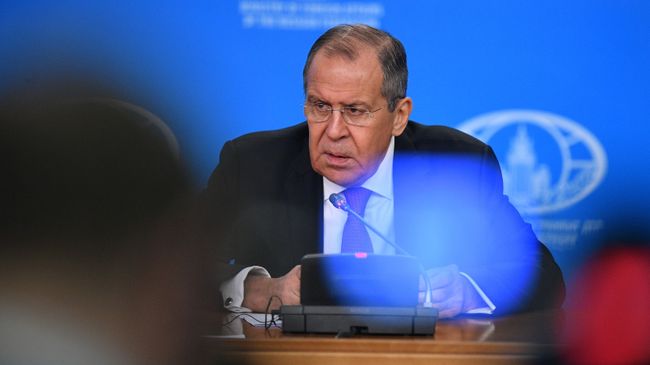 Министр иностранных дел РФ Сергей Лавров на пресс-конференции в Москве Министр иностранных дел РФ Сергей Лавров на пресс-конференции в Москве