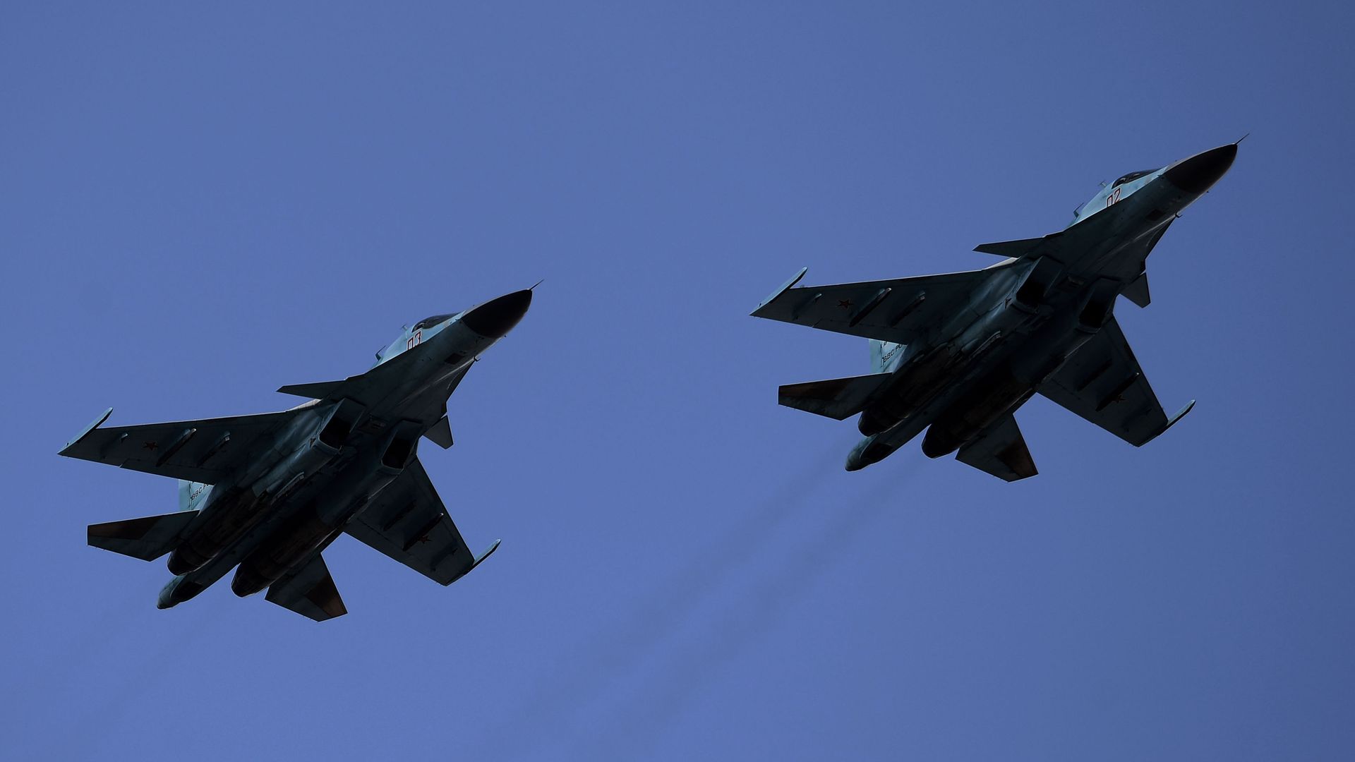 Истребители-бомбардировщики Су-34 Истребители-бомбардировщики Су-34 - РИА Новости, 1920, 09.07.2024